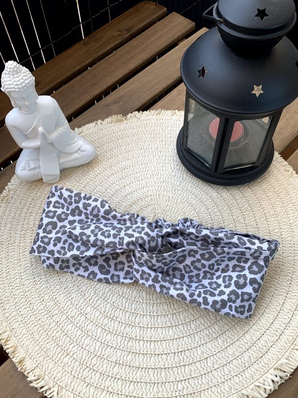 DIADEMA "ANIMAL PRINT GRIS